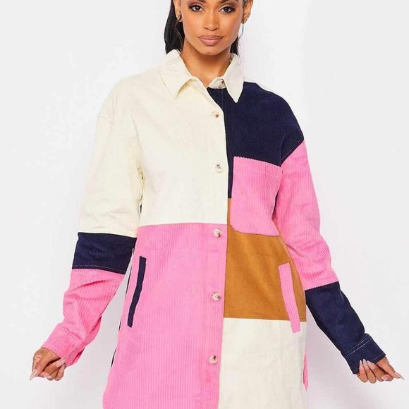 Hot and Delicious Women's Oversized Color Block Shacket Size Medium - Picture 5 of 5